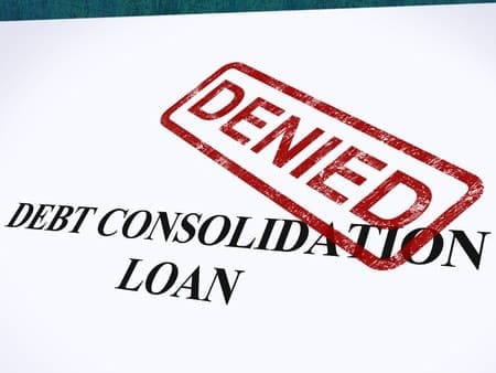 Denied debt consolidation loan