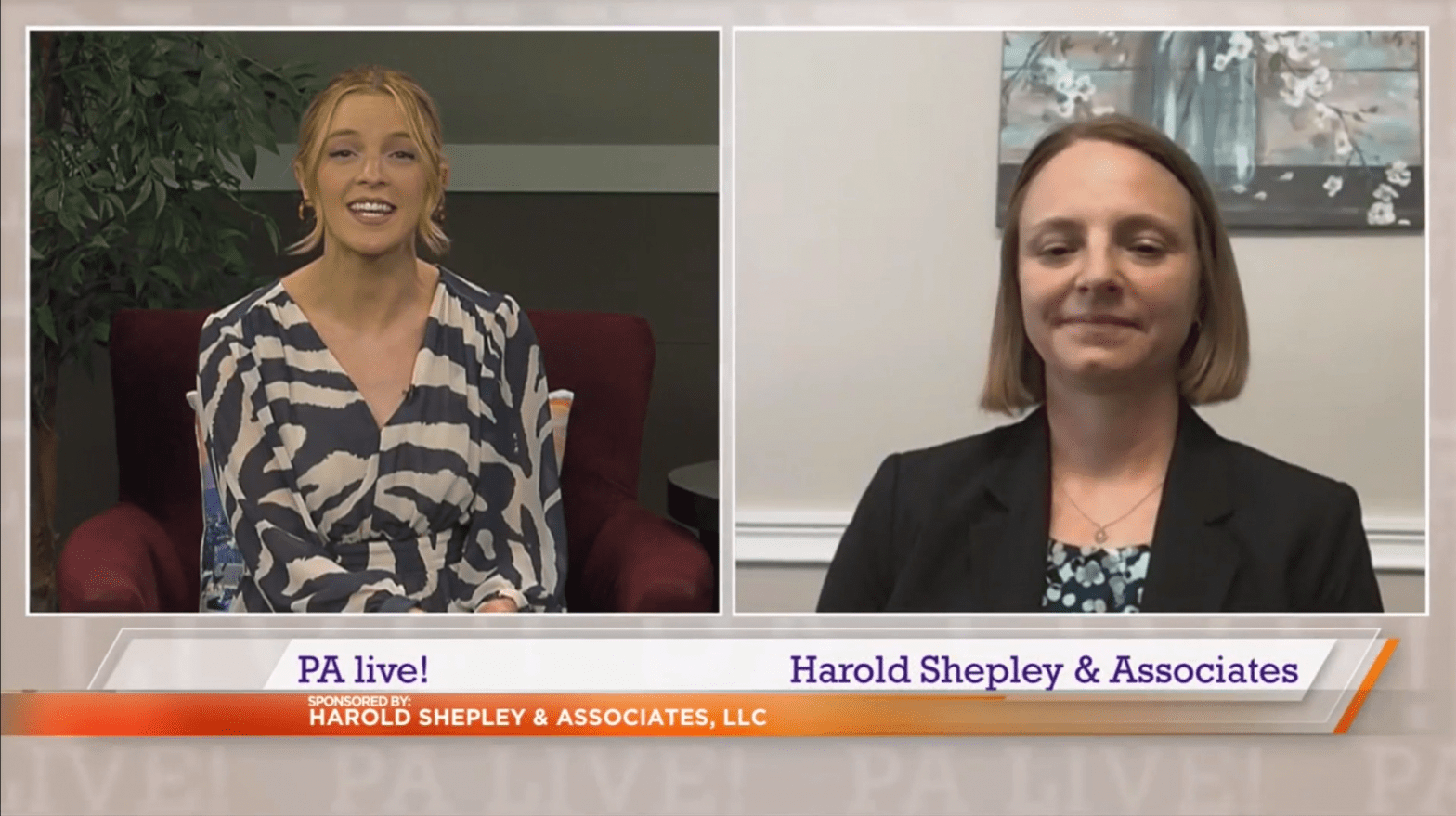 PA LIVE! Harold Shepley & associates with two woman smiling at the camera